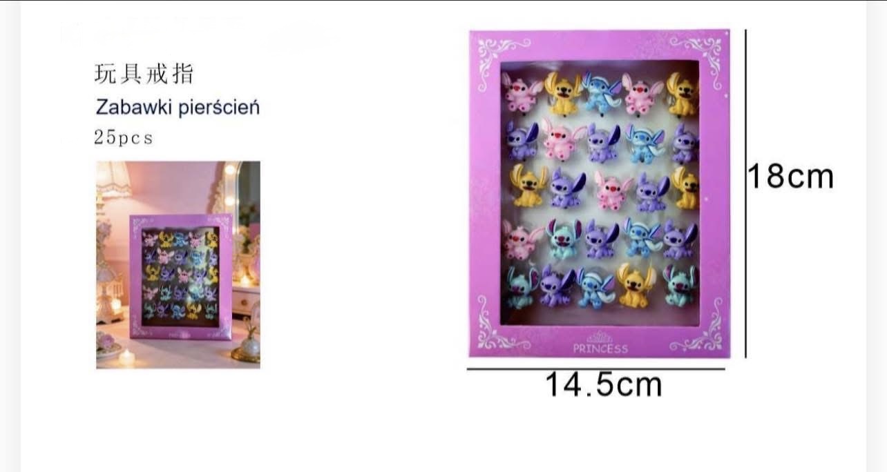 ZESTAW PIERŚCIONKÓW CUTE DLA DZIEWCZYNKI.