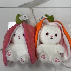 MASKOTKA PLUSZAK KRÓLIK TRUSKAWKA MARCHEWKA 35CM.
