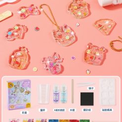 ZESTAW KREATYWNY DO TWORZENIA BIŻUTERII Z ŻYWICY DIY.