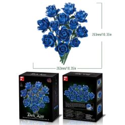 KLOCKI KONSTRUKCYJNE KWIATKI DARK KISS 585PCS.