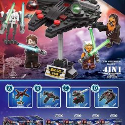 ZESTAW KLOCKI STAR WORLD 4W1 DLA DZIECI 80PCS.