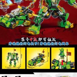 ZESTAW KLOCKI NINJA 4W1 DLA DZIECI 80PCS.