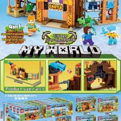 ZESTAW KLOCKI MY WORLD 4W1 DLA DZIECI 90PCS.