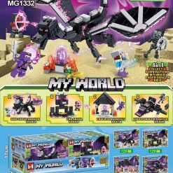 ZESTAW KLOCKI MY WORLD 4W1 DLA DZIECI 123PCS.