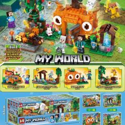 ZESTAW KLOCKI MY WORLD 4W1 DLA DZIECI 140PCS.