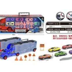 CIĘŻARÓWKA Z AUTAMI WYRZUTNIA AUTA TIR.