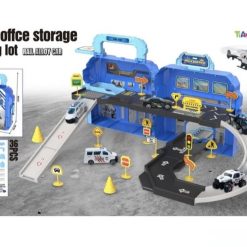 ZESTAW PARKING LOT FIGURKI AUTO POLICEOFFCE DLA DZIECI.