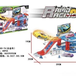 ZESTAW PARKING LOT FIGURKI AUTO RACING DLA DZIECI.
