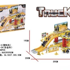 ZESTAW PARKING LOT FIGURKI CIĘŻARÓWKA DLA DZIECI.