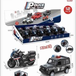 ZABAWKA AUTO & MOTOR POLICE ŚWIATŁO DŻWIĘK DLA DZIECI.