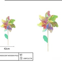 WIATRAK KOLOROWY OGRODOWY DLA DZIECI 80CM.