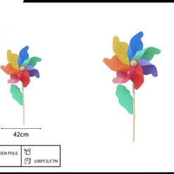 WIATRAK KOLOROWY OGRODOWY DLA DZIECI 80CM.