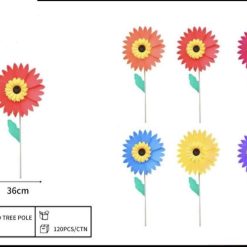 WIATRAK KOLOROWY OGRODOWY DLA DZIECI 78CM.