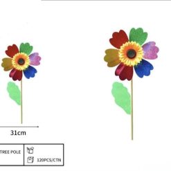 WIATRAK KOLOROWY OGRODOWY DLA DZIECI 73CM.