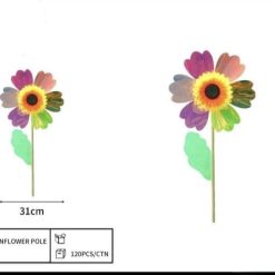 WIATRAK KOLOROWY OGRODOWY DLA DZIECI 73CM.