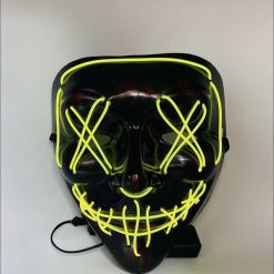 MASKA ŚWIECĄCE LED ŻALUZJE IMPREZOWE DISCO.