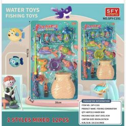 WĘDKA Z RYBKAMI DO KĄPIELI WODY ŁOWIENIE NA MAGNES.