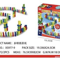 UKŁADANKA GRA LOGICZNA KOLOROWE DOMINO.