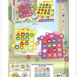 ZABAWKA SENSORYCZNA DO NAUKI KSZTAŁTU PUZZLE.