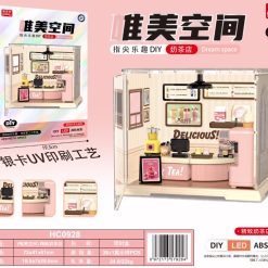 ZESTAW KLOCKI MINIATUROWY DOMEK DLA LALEK DIY.