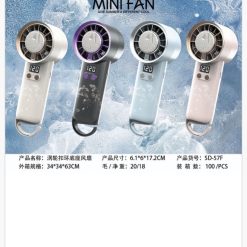 MINI WIATRAK WENTYLATOR PRZENOŚNY AKUMULATOR USB.