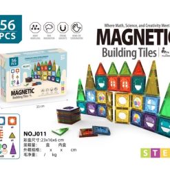 KLOCKI MAGNETYCZNE KONSTRUKCYJNE 56 ELEMENTÓW.