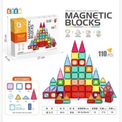 KLOCKI MAGNETYCZNE KONSTRUKCYJNE 110 ELEMENTÓW.