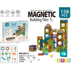 KLOCKI MAGNETYCZNE KONSTRUKCYJNE 158 ELEMENTÓW.