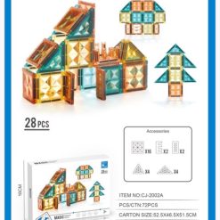 KLOCKI MAGNETYCZNE KONSTRUKCYJNE 28 ELEMENTÓW.