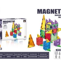 KLOCKI MAGNETYCZNE KONSTRUKCYJNE 68 ELEMENTÓW.