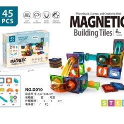 KLOCKI MAGNETYCZNE KONSTRUKCYJNE 45 ELEMENTÓW.