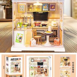 ZESTAW KLOCKI MINIATUROWY DOMEK DLA LALEK DIY.