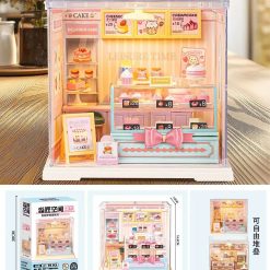 ZESTAW KLOCKI MINIATUROWY DOMEK DLA LALEK DIY.