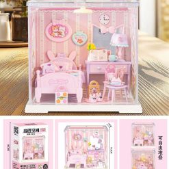 ZESTAW KLOCKI MINIATUROWY DOMEK DLA LALEK DIY.