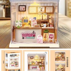 ZESTAW KLOCKI MINIATUROWY DOMEK DLA LALEK DIY.