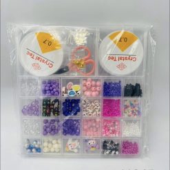 ZESTAW KORALIKI ROBIENIA BRANSOLETKA DIY DLA DZIECKA.