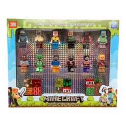 Alternative view of ZESTAW FIGURKI i MAGNETYCZNY MINECRAFT 24PCS.