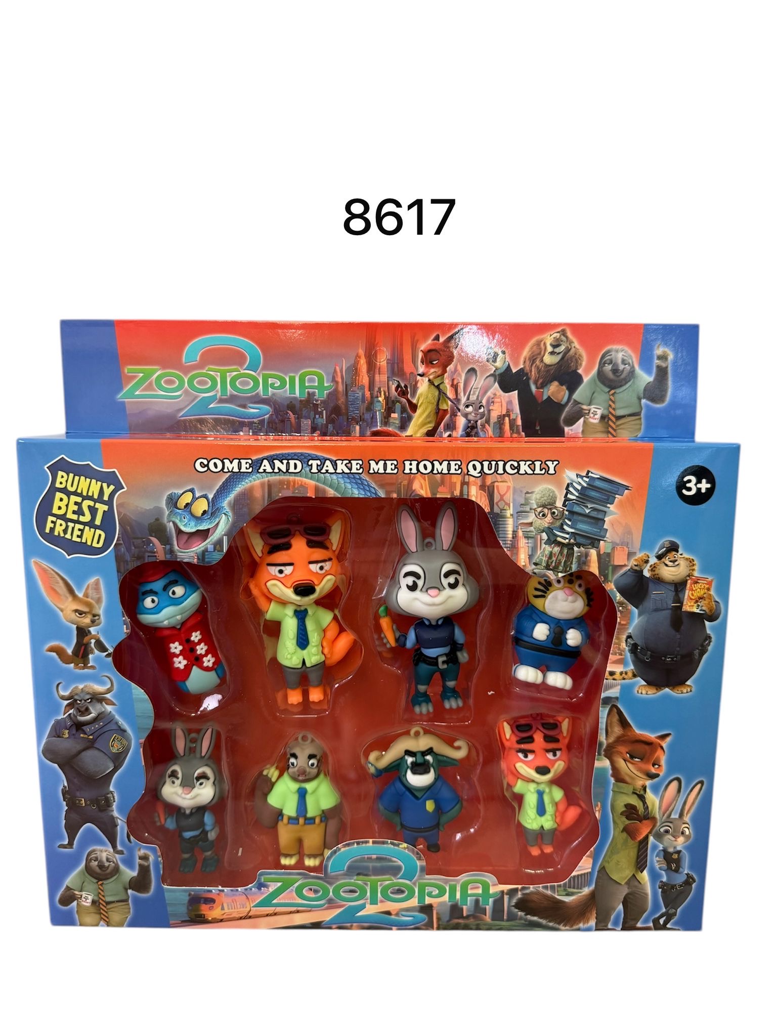 ZESTAW FIGURKI GUMOWE ZOOTOPIA 8PCS.