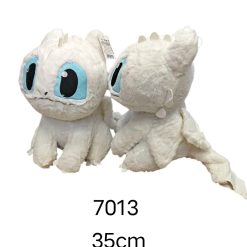 MASKOTKA PLUSZAK SMOK BIAŁE CUTE 35CM.