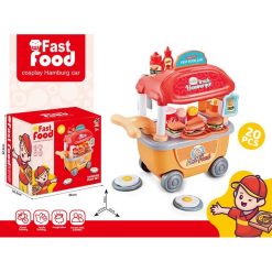 ZESTAW ZABAWKI Z WÓZKIEM DLA DZIECI.