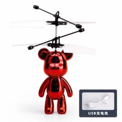LATAJĄCA MAGICZNA MIŚ ŚWIECĄCA STEROWANA RĘKĄ USB DRON.