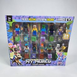 ZESTAW FIGURKI i MAGNETYCZNY MINECRAFT 24PCS.