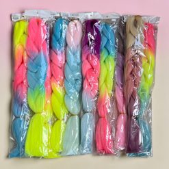 WŁOSY SYNTETYCZNE SZTUCZNE 3 KOLORÓW 60CM.