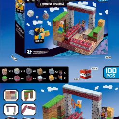 KLOCKI MAGNETYCZNE MY WORLD 100 ELEMENTÓW.