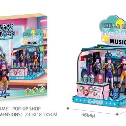 ZESTAW KLOCKI MINIATUROWY DOMEK K-POP DLA LALEK DIY.