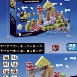 KLOCKI MAGNETYCZNE MY WORLD 168 ELEMENTÓW.