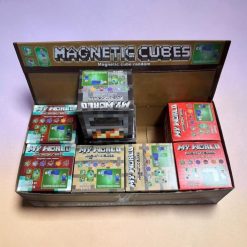 KLOCKI PUZZLE MAGNETYCZNE MINECRAFT CUBES 85 PCS.