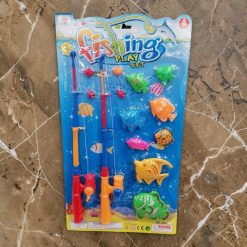 ZESTAW ŁAWIENIE RYBEK DO WANNY WODY WĘDKA RYBKAMI NA MAGNES.