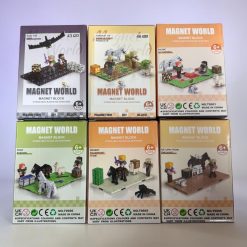 KLOCKI MAGNETYCZNE MINECRAFT 43 ELEMENTÓW.