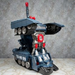 CZOŁG TRANSFORMUJĄCY ROBOT 2W1 JEŹDZIK DŹWIĘKI LED.